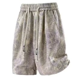 Men's Tie-dye Jacquard Shorts Streetwear Wide-leg Casual Drawstring Five-point Pants American Type Sport Oversize Couple Shorts