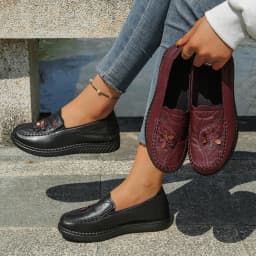 Women Shoes Ultra-Light Polyurethane Sole Artificial Leather Shoes Woman 2026 Summer Ladies' Single Shoes