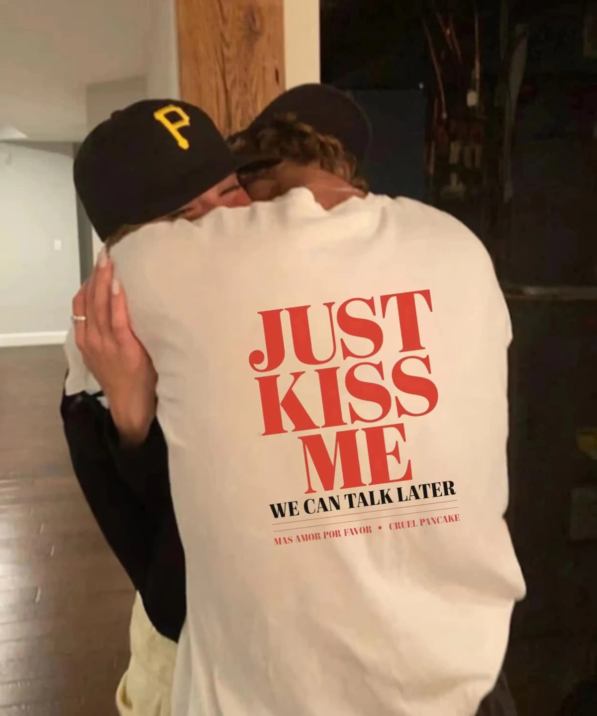 Summer Y2k Fashion T-shirts Just Kiss Me Funny Graphic Print Cotton T-Shirt Positive Shirt Gift Casual Streetwear Unisex 2026