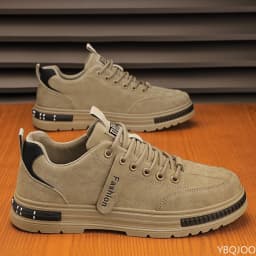 Large Size Spring Autumn New Breathable Lightweight and Casual Men's Shoes Outdoor Anti Slip and Wear-resistant Men's Work Shoes