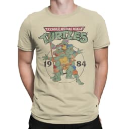 Ninja Turtles Classic Circle 1984 T Shirt Men's Cotton Funny T-Shirt O Neck Tee Shirt Short Sleeve Clothing 6XL