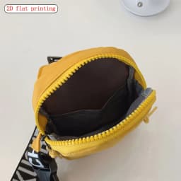 Men's Fashion Chest Bag Solid Color Music Boy 2D Print Suitable for Daily Commuting Outdoor Travel Mobile Bag Waist Bag