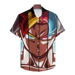 Summer Vegeta Theme Hawaiian Shirt Men Dragon Ball Shirt Men Clothes Fashion Tops