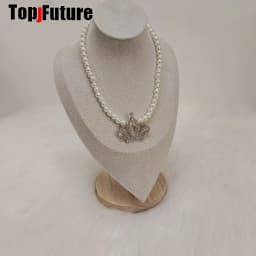 Subculture Spice Y2K Harajuku Gothic Mars Gal Women Gorgeous Crown Pearl Party Lolita Cosplay Punk Necklace Girl Collar