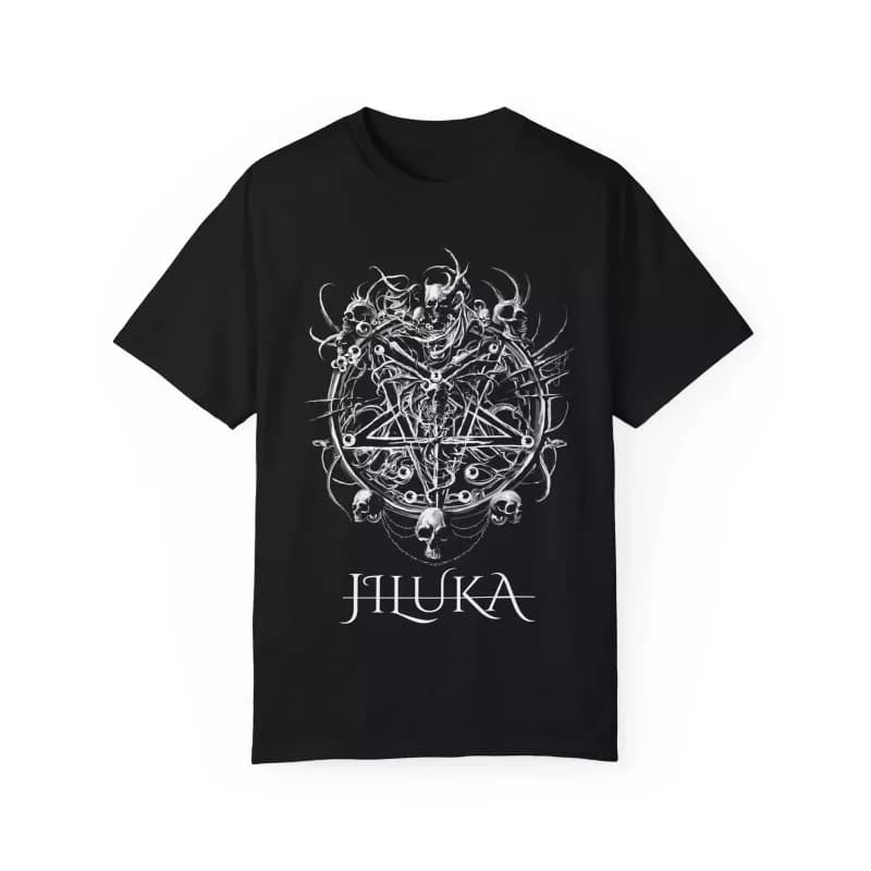 JILUKA Japan Metal Band T Shirt Full Harajuku Men Clothing
