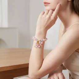 Designer Summer Fresh Crystal Bracelet for Women, Korean Fashion Light Luxury Bracelet, Gift for Best Friends, Wrist Accessory