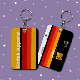 K-Kodak Camera Brand Badge Holder Keychain For Bank Business Work Card Holder Student Card Protective Case Bus Card