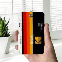K-Kodak Camera Brand Badge Holder Keychain For Bank Business Work Card Holder Student Card Protective Case Bus Card