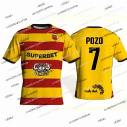 New 25/26 Białystok Football Match Jersey Polish Football T-shirt Jagiellonia Pululu 10 Football Jersey T-shirt Kids T-shirt