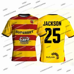 New 25/26 Białystok Football Match Jersey Polish Football T-shirt Jagiellonia Pululu 10 Football Jersey T-shirt Kids T-shirt