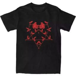 Street Hip Hop Him Band Graphic T-Shirt Goth Star Girl Boy Y2k Kawaii Clothes Men Women Anime Emo Short-Sleeved Oversize Y2k Tee