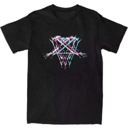 Street Hip Hop Him Band Graphic T-Shirt Goth Star Girl Boy Y2k Kawaii Clothes Men Women Anime Emo Short-Sleeved Oversize Y2k Tee