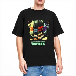 TMNT Face Strips Eastman T-Shirt Men Vintage T-Shirts Summer Breathable Harajuku Tee Shirt Cheap Oversized Tops