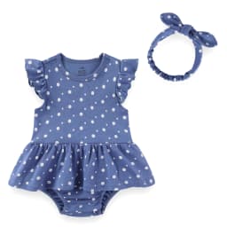 Cartoon Cute Baby Girl Clothing Set Ruffled Sleeveless Bodysuits Heaedband Summer Newborn Clothes 0-24 Months Infant Outfits