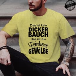 Men's Fashion T-shirt Summer Streetwear Round Neck Casual Camisetas T-shirt Das Ist Kein DICKER BAUCH Design T-Shirts Tee Tops
