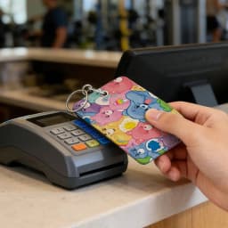 C-Care B-Bears Personalised Holder Suitable For Bank Card,Subway, Bus Card Wallet Card Case Badge Holder Keychain