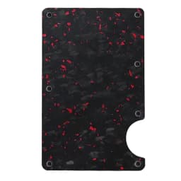 Men's RFID Blocking Wallet Metal Card Holder Slim Credit Card Case Carbon Fiber Business Bank Cardholder with Money Clip EDC