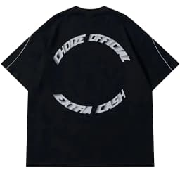 2026 Summer Men's T-shirt with Letter Print Breathable Lightweight Casual Fashionable Outdoor Style