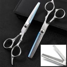 2-Piece Set of Hair Scissors, Professional Stainless Steel Barber Scissors, Suitable for Men's, Women's Salons and Home Hair Car