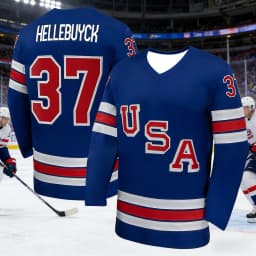 2026 Men's Best-Selling American Ice Hockey Training Jersey T-Shirt for Sports Quick-Dry 3D Print Long-Sleeved T-Shirt Kids