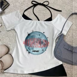 Lngshot crop top teen meme gothic korean fashion shirt y2k japan emo 2000s anime