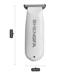 Mini Hair Trimmer 0mm T-Steel Blade Portable Rechargeable Electric Hair Clipper for Bald Head Shaving Barber Haircuts Precision