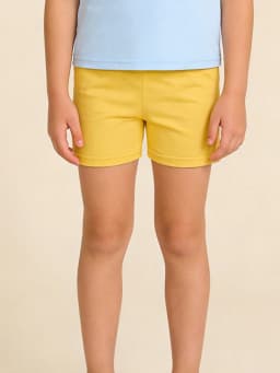 4Pcs Children's Summer Candy Colors Shorts Pants, Fashionable Comfortable Casual Shorts Suitable for Girls Aged 2-12Y Daily Wear