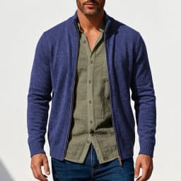 New Men's Casual Knitted Zipper Cardigan Jackets Spring Work Jumper Zip Sweater Long Sleeve Knitwear Autumn Gym Man Streetwear