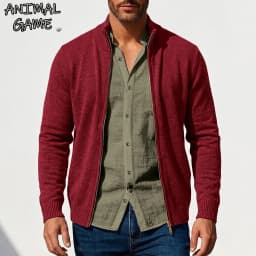 New Men's Casual Knitted Zipper Cardigan Jackets Spring Work Jumper Zip Sweater Long Sleeve Knitwear Autumn Gym Man Streetwear