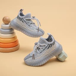 Kids Spring and Autumn Sneakers Soft Breathable Running Knitting Infant Teenage Mesh Sports Boy Girl Lightweight Coconut Shoes