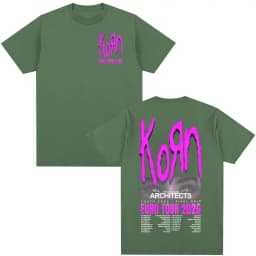 Korn Tour 2026 Merch T Shirt Fan Gifts Metal Gothic Rock Band T Shirts Men Women Clothing Cotton Oversized Short Sleeve T-shirt