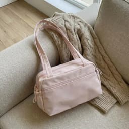 Fashion Solid Color Shoulder Bag Large Capacity Lightweight Tote Bags Nylon Handbag Women