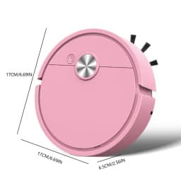 3 in 1 Robot Vacuum Rechargeable Vacuum Mop Robot Strong Suction Compact Cleaning Machine for Pet Hair Stubborn Dirt