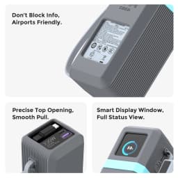 SIKAI Silicone Case for UGREEN Nexode 200W PB728/722 25000mAh PowerBank Travel Shockproof with Cable Organizer Ring Lanyard Hole