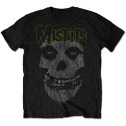 Misfits Horror Punk Classic Skull Theme Soft Cotton T-Shirt Breathable 100% Cotton Casual Streetwear Top