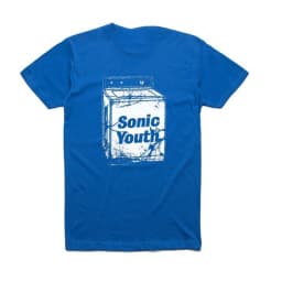 SONIC YOUTH Blue T-shirt Sonic Youth Washing Machine Album Casual T-Shirt Men's and Women's Luxury Brand Top