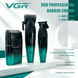 VGR Hair Trimmer Professional Electric Shaver Cordless Barber Clippers Hair Cut Machine Metal Trimmer for Men V-003 V-906 V-308