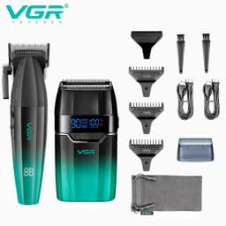 VGR Hair Trimmer Professional Electric Shaver Cordless Barber Clippers Hair Cut Machine Metal Trimmer for Men V-003 V-906 V-308