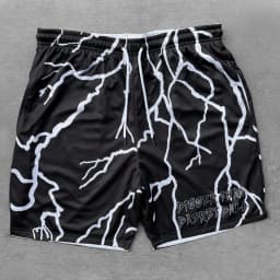 2026 New 3D Printed Shorts Men's Casual Rose/Lightning Pattern Breathable Quick Drying Summer Sports Beach Shorts Streetwear