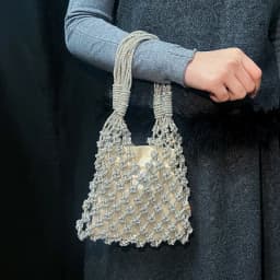 2026 temperament bright diamond woven hollow handmade woven bag, banquet bag, handbag, high-end women's bag