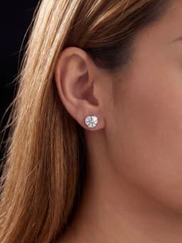 Elegant Minimalist 0.5-1CT Classical Certified Moissanite Diamond Earrings For Women High Quality Wedding Jewelry