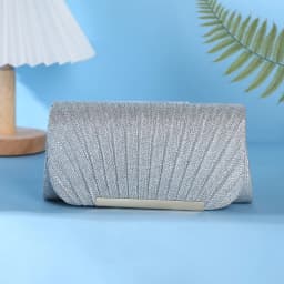 Shell Patterned Shiny Evening Bag Fashionable Single-Shoulder Clutch with Five Gold Edges for Versatile Party And Banquet Use