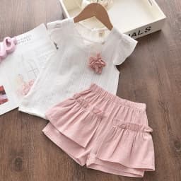 New Fashion Baby Clothes Suit Summer Children Girls Vest Shorts 2Pcs/Sets Toddler Clothing Infant Casual Costume Kids Tracksuits