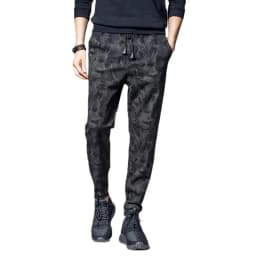 2026 new Running Sweatpants Men Camouflage Elasticity Cargo Pants Drawstring Multi Pockets Bottoms Casual Jogger Trousers
