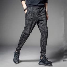 2026 new Running Sweatpants Men Camouflage Elasticity Cargo Pants Drawstring Multi Pockets Bottoms Casual Jogger Trousers