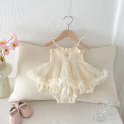 2026 Princess Style 0-2Y Baby Girls Bodysuits Ruffle Infant Rompers Lace Embroidery Cute Dress Style Kids Jumpsuit