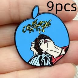 9pcs Rock Band Enamel Pins MusicSinger Series Brooch for Women Cartoon Badges on Backpack Hat Accessories Jewelry Gifts