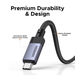 UGREEN USB4 40Gbps USB C Cable PD3.1 240W Fast Charging Cable 8K60Hz for Type-C Monitor Laptop MacBook iPhone 17 Samsung iPad