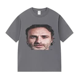 Rick Grimes Zest Face T Shirt The Walking Dead Funny Graphic T-Shirt Men's women Vintage Fashion Oversized T-Shirts Streetwear