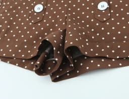 ZERAINS European and American style 2026 summer new women's short sleeved round neck polka dot versatile top and shorts set